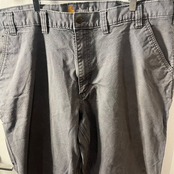 Vintage  Men's Grey Carhartt Relaxed Carpenter Jeans Size 44 x 34 - Picture 3 of 13